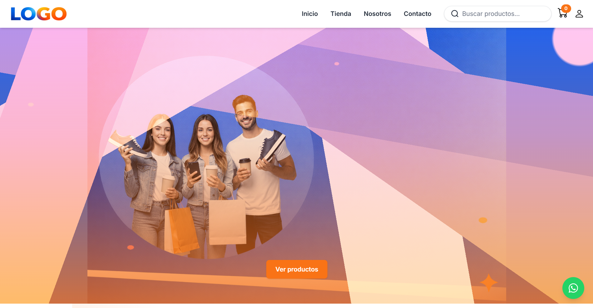 Tienda online de Meteoryd: home y catálogo