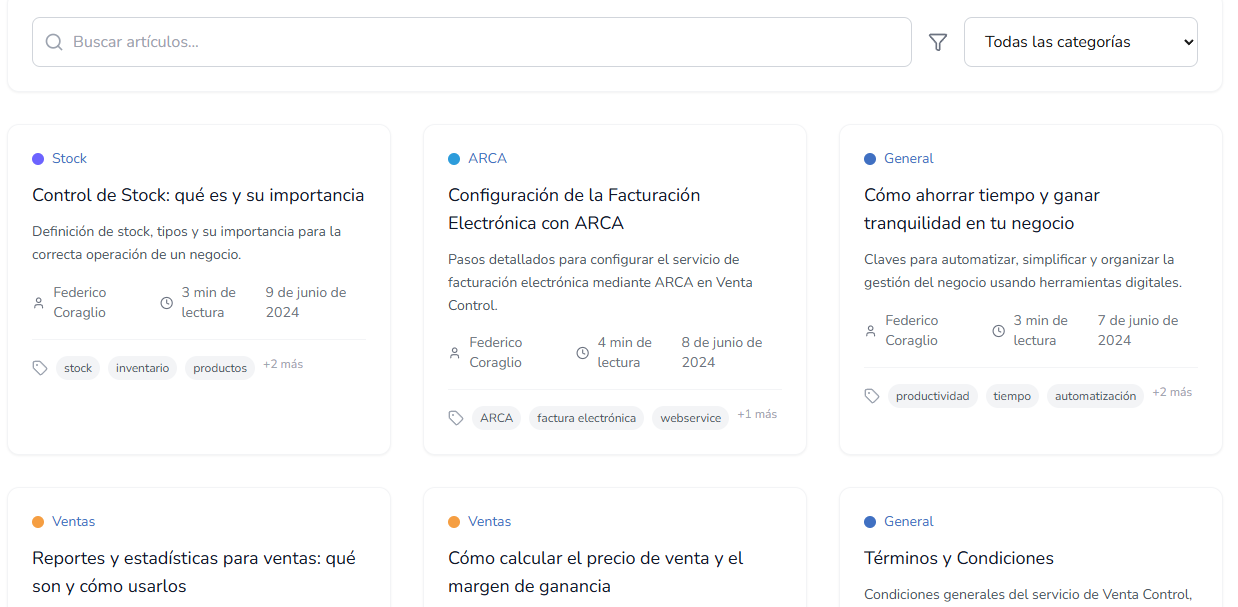 Blog corporativo — vista 1